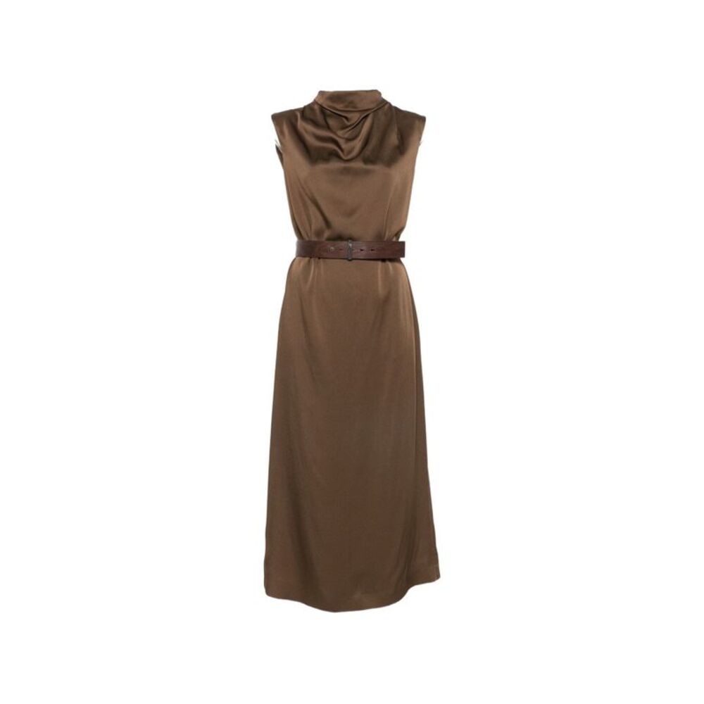 Brunello Cucinelli Women Belted Midi Dress